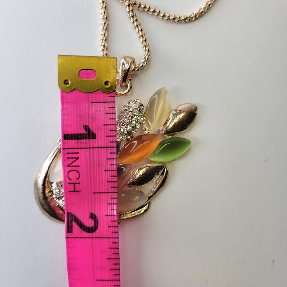 Colourful Swan Charm Pendant Necklace - Picture 6 of 8